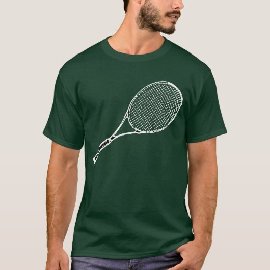 T-shirt Raquette de tennis (Devant)