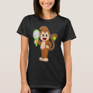 T-shirt Raquette de tennis de singe