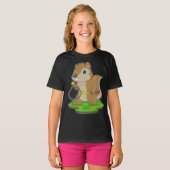 T-shirt Raquette de tennis de Squirrel (Devant entier)
