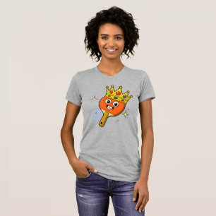 T-shirt Raquette de tennis de table de dessin animé rétro