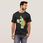 T-shirt Raquette de tennis de tortue (Devant entier)