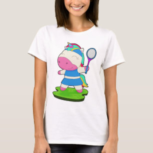 T-shirt Raquette de tennis Licorne Tennis