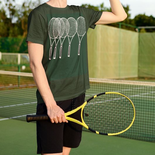 T-shirt raquettes de tennis