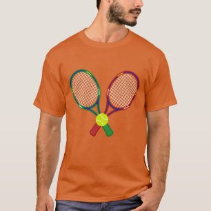 T-shirt Raquettes de tennis et balle