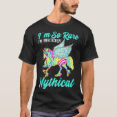 T-shirt Rare Disease Zebra Unicorn Zebra Ribbon  (Devant)