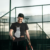 T-shirt Rare Twin Serval Faune Beauté Noir