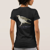 T-shirt Rare White Raven Photo - Osez ÊTRE DIFFÉRENT ! (Dos)