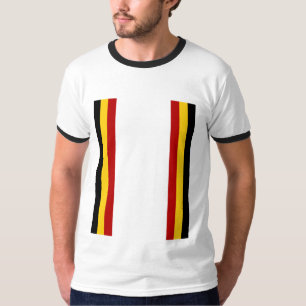 T-shirt ras de cou blanc noir DESIGN ALLEMAGNE