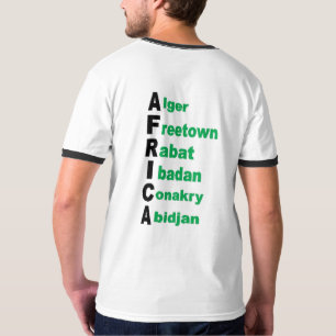 T-shirt ras de cou dos homme TOURISME AFRIQUE