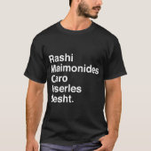 T-shirt Rashi, Maimonides... (Devant)