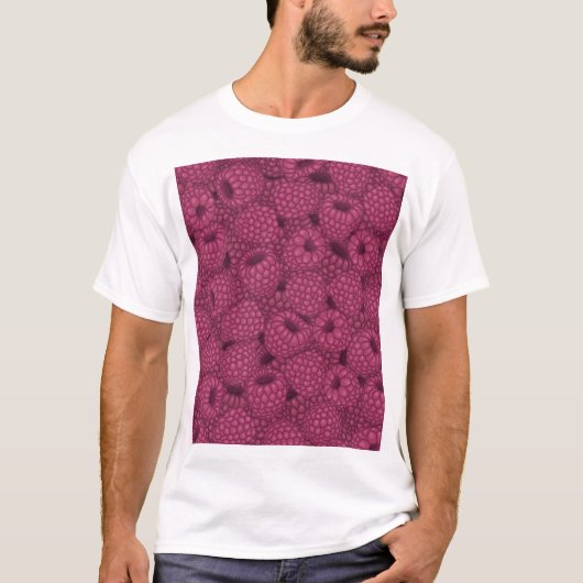T-shirt Raspberry Vintage : Sweet Wrap Design. (Devant)