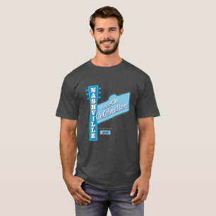 T-shirt Rassemblement-dans T foncé des hommes de Nashvill