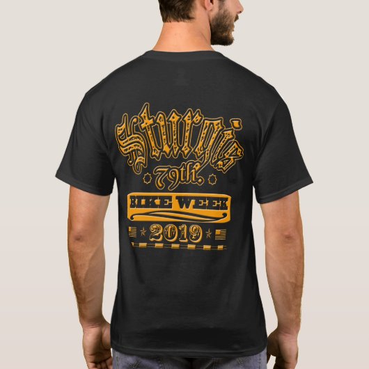 T-shirt RASSEMBLEMENT de SEMAINE de VÉLO de STURGIS (Dos)