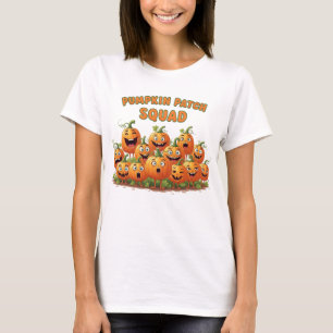 T-shirt Rassemblement des équipes de patchs citrouilles à