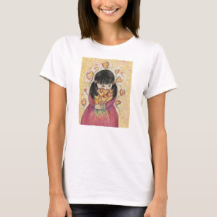 T-shirt Rassembler Coeurs d'Amour Art Chemise personnalisé