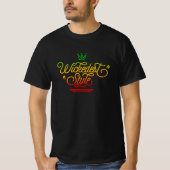 T-shirt Rasta Colors Reggae Style Wickedest (Devant)