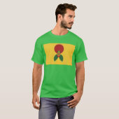 T-shirt Rasta Colours Art Abstrait Imprimer (Devant entier)