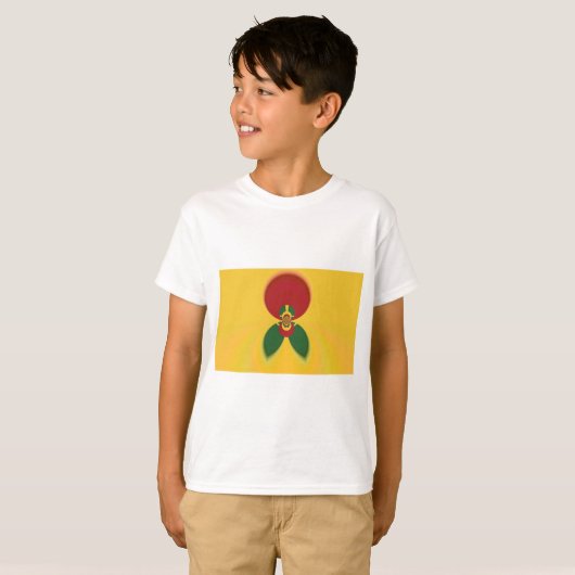 T-shirt Rasta Colours Art Abstrait Imprimer (Devant entier)