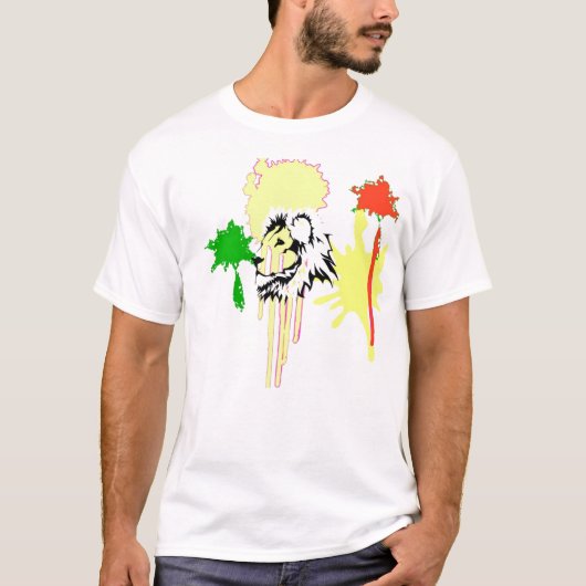 T-shirt rasta de lion (Devant)