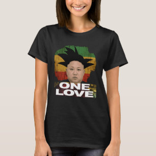T-shirt Rasta Kim Jong Un Jamaïque Jah One Love Style