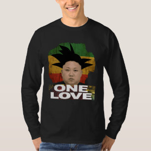 T-shirt Rasta Kim Jong Un Jamaïque Jah Un Amour De Style