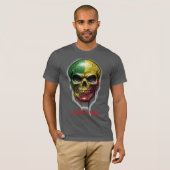 T-SHIRT RASTA KING SKULL (Devant entier)