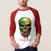 T-SHIRT RASTA KING SKULL (Devant)