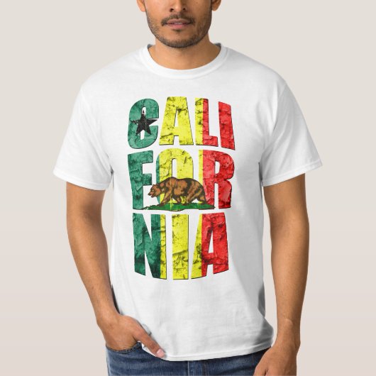 T-shirt Rasta la Californie (Devant)