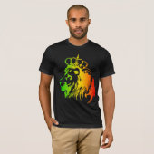 T-shirt Rasta - Lion conquérant de Juda (Devant entier)