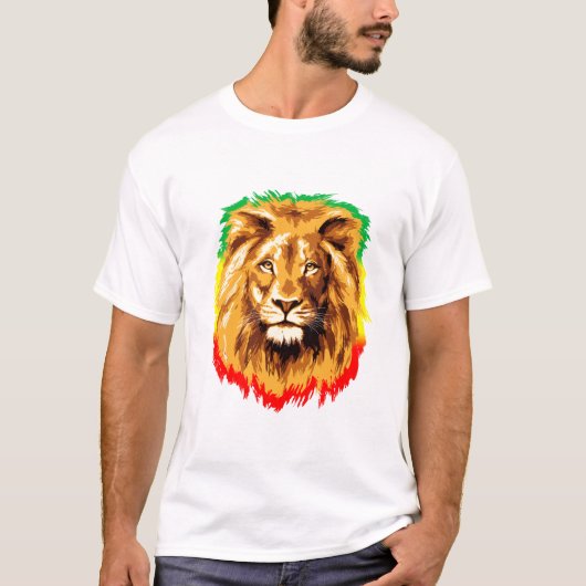 T-shirt Rasta Lion de Juda (Devant)