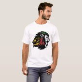 T-shirt Rasta Lion de Juda (Devant entier)