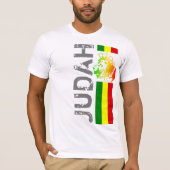 T-shirt RASTA Lion de Juda | Rouge Or Vert (Devant)