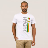 T-shirt RASTA Lion de Juda | Rouge Or Vert (Devant entier)
