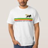 T-shirt RASTA Lion de Juda | Rouge Or Vert (Devant)