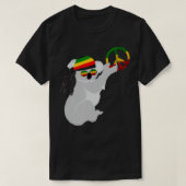 T-shirt Rasta Reggae Koala Hippie Eucalyptus Bear Rastafar (Design devant)