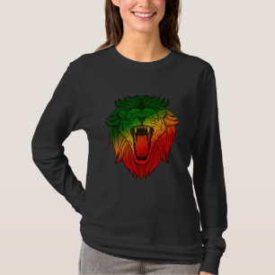 T-shirt Rasta Reggae Lion De Juda Ethiopie Lion Jamaïque