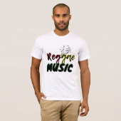 T-Shirt Rasta Reggae Music (Devant entier)