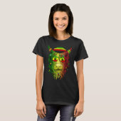 T-shirt Rasta Scottish Highland Cow  Scottish Stoner Cow (Devant entier)