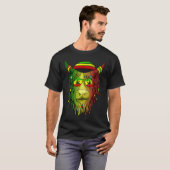 T-shirt Rasta Scottish Highland Cow Scottish Stoner Cow (Devant entier)