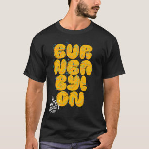 T-shirt Rasta Université Burn Babylon Graffiti Style Regga