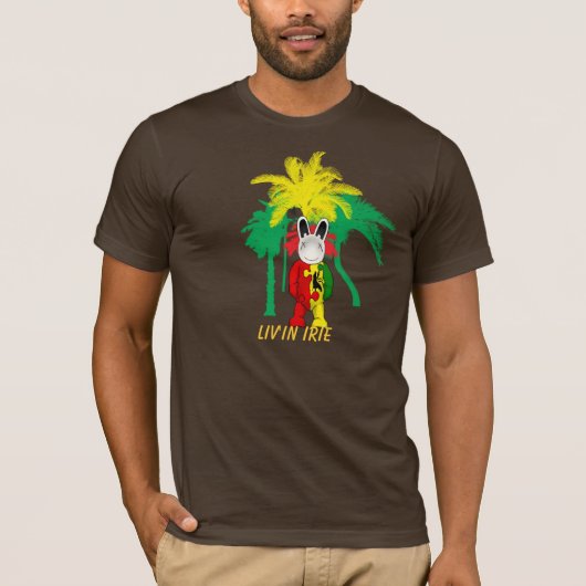 T-shirt rastabuninthetropics, Liv'in Irie (Devant)