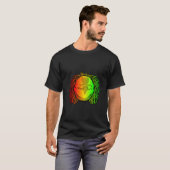 T-shirt Rastafari Cool Dauphin Dreadlocks Dreads Rasta (Devant entier)
