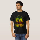 T-shirt Rastafari Lion De Juda - Jah Him Reggae Musique (Devant entier)