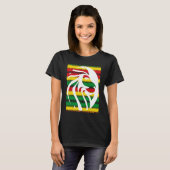 T-shirt Rastafari Lion Head Jamaica Souvenir Rasta Roots R (Devant entier)