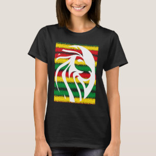 T-shirt Rastafari Tête Lion Jamaïque Souvenir Rasta Roots