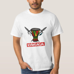T-shirt Rastaman Nyahbinghi Drum Rasta Colors Reggae