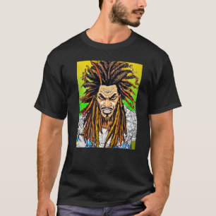 T-shirt Rastaman Reggae Dub Jah Rasta design Premium_24