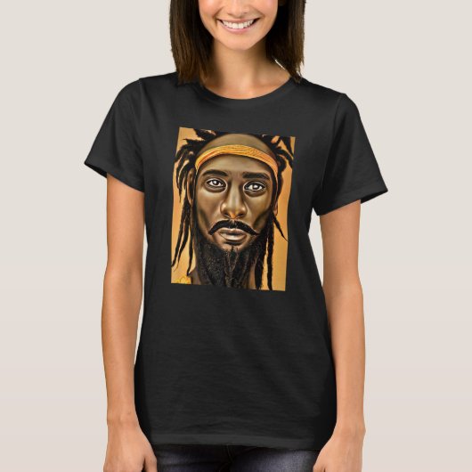 T-shirt Rastaman Reggae Dub Jah Rasta design Premium_38 (Devant)