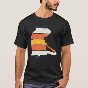 T-shirt Rat Animal De Compagnie Silhouette Vintage Rats Fa