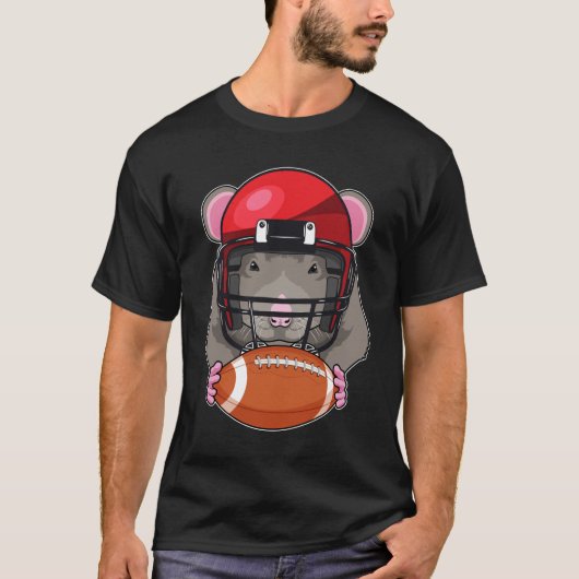 T-shirt Rat au football (Devant)